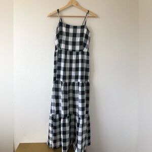 Black and White Plaid Dress